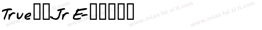 TrueロゴJr E字体转换